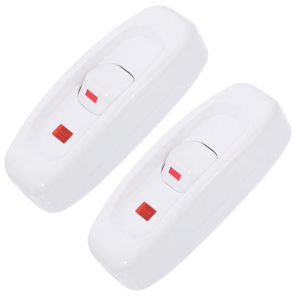 FOMIYES Waterproof Inline Switches, White, Durable, Easy Install, Overload Protection, 2Pcs