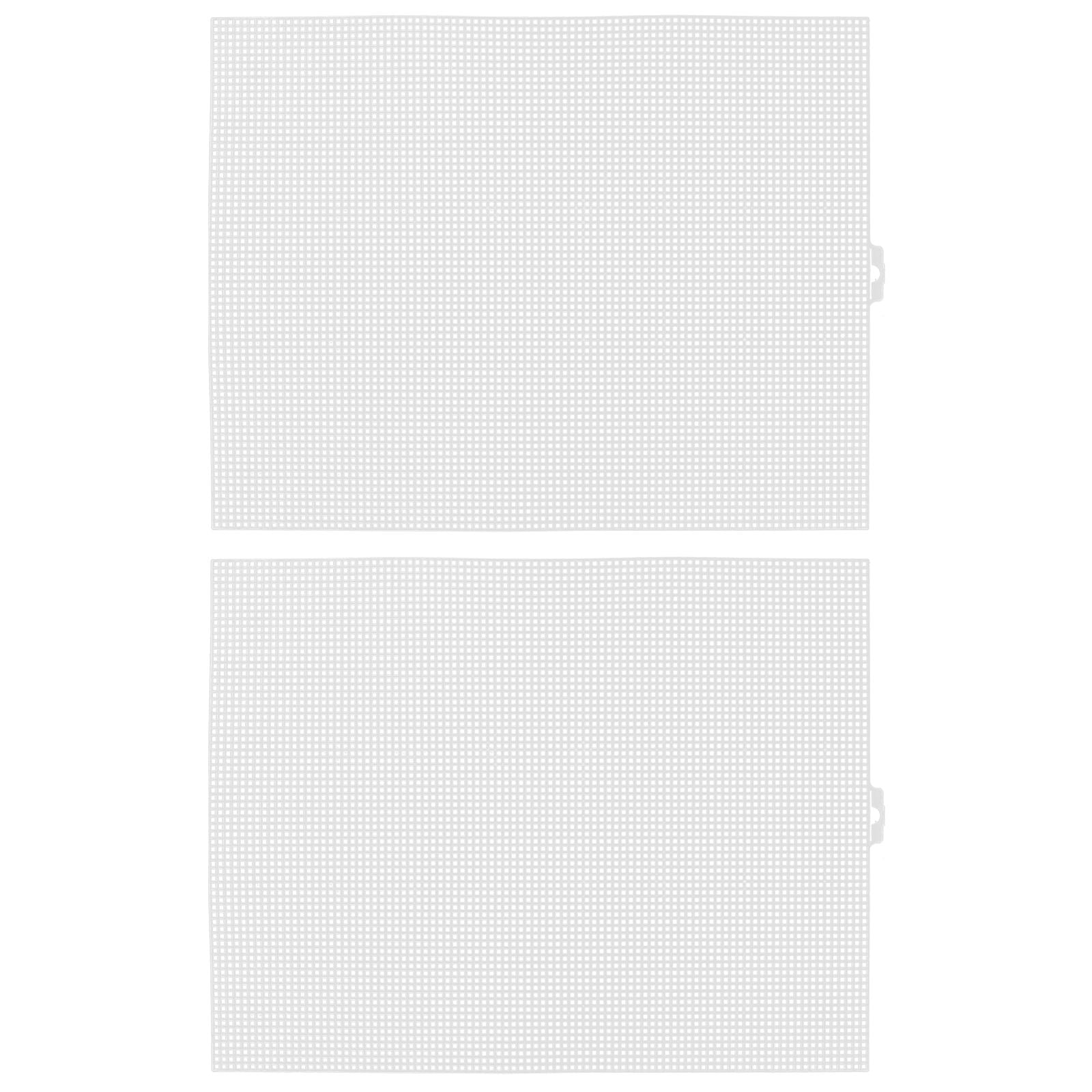FOMIYES 2Pcs White Cross Stitch Mesh Fabric for Classic Embroidery and ...