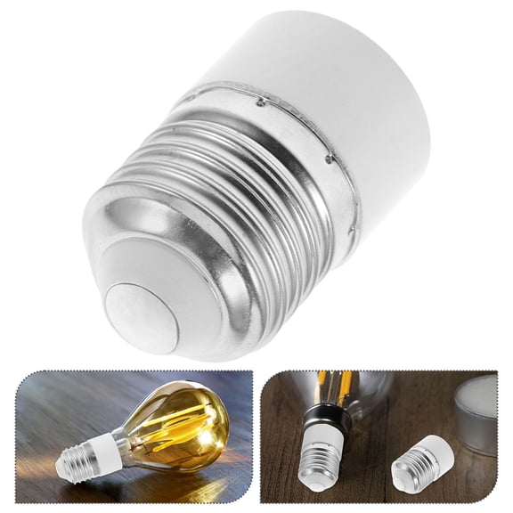 FOMIYES 2Pcs White Lamp Socket Adapter Converter for Light Bulb E27 to Mr16 Easy Installation