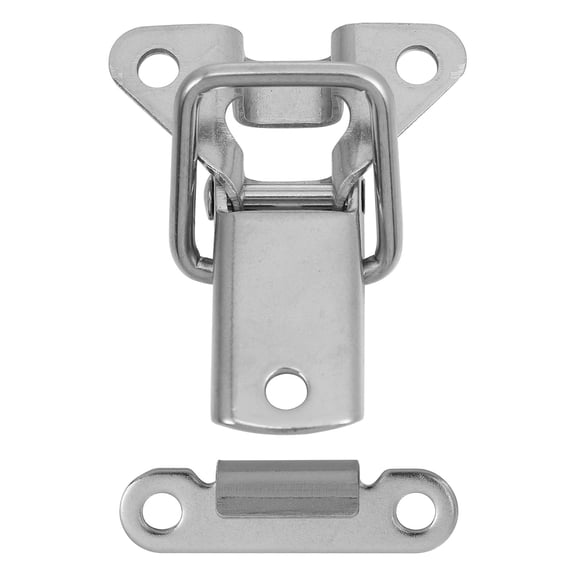 FOMIYES 2Pcs Silver Stainless Steel Toggle Latch Durable Cabinet Lock