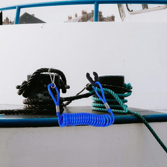 FOMIYES 2Pcs Marine Safety Cord Blue for Boat Emergency and Engine Stop