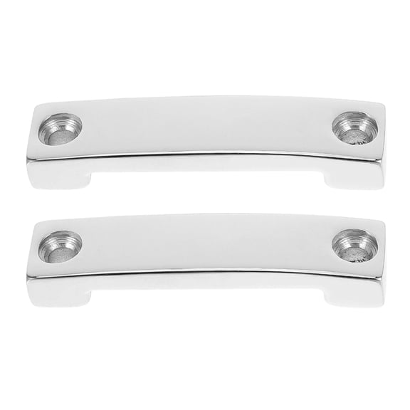 FOMIYES 2Pcs Stainless Steel Webbing Clamp Plate Marine Strap Bracket Tie Down Anchor for Boat