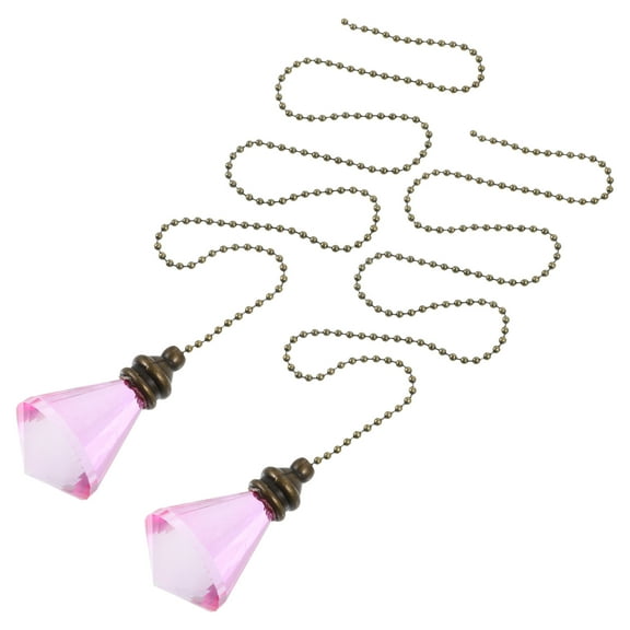 FOMIYES 2pcs Ceiling Fan Pull Chain Lighting Beaded Chain Light Fixture Fan Pull Bedside Lamp Chain