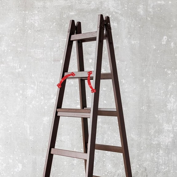 FOMIYES 2pcs Ladder Side Handles Ladder Parts Replacement Red Antislip General Users