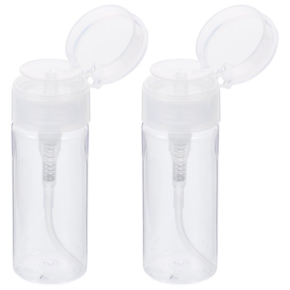 FOMIYES 2pcs Ml Petg Refillable Travel Storage Pump Bottle for Cleansing Water