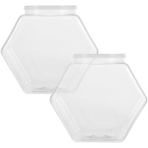 DECORNIJIA Candy Display Containers Plastic 2Pcs