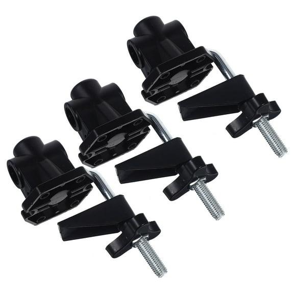 FOMIYES  3 PCS Table Lamp Fixing Clamp Bottom Clip Desk Holder Vise for Black