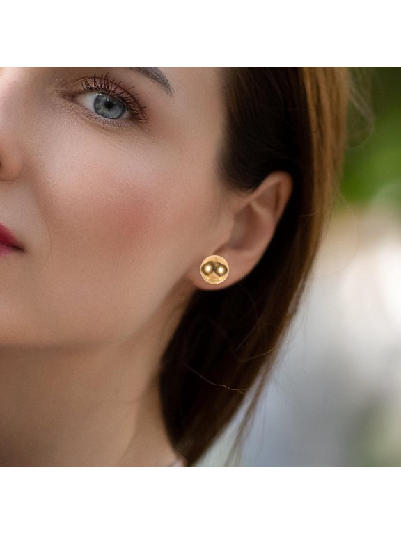 3 Pairs of Ear Rings Elegant Daily Wear Stainless Steel Jewelry for Women