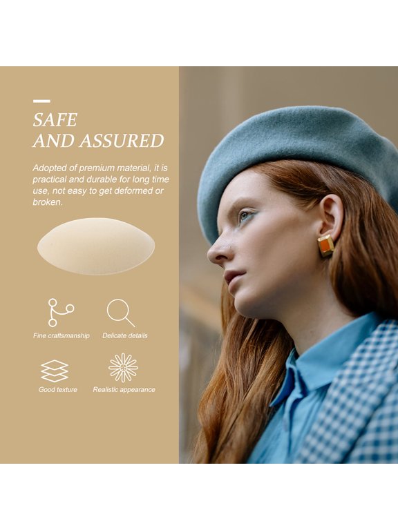 Eva Hat Base in Beige, Comfortable and Durable for DIY, 3Pcs