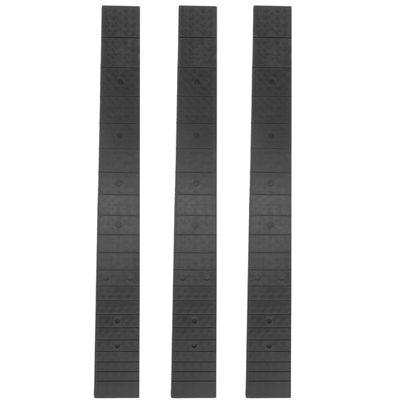 FOMIYES 3Pcs Acoustic Guitar Neck Replacement Black ABS Material Headless Neck with Sturdy and Warp Resistant Features