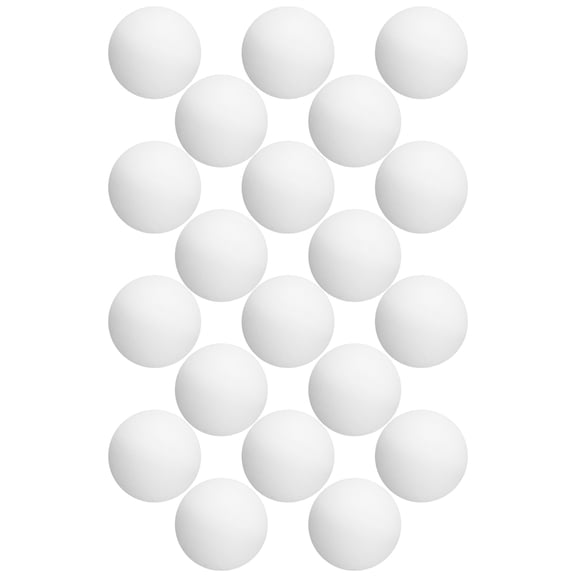 FOMIYES 30Pcs 40Mm White Plastic Ping Pong Balls Seamless Design for Table Tennis Practice and Party Games