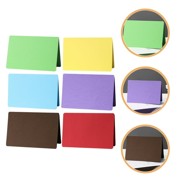 FOMIYES 30Pcs Assorted Color Small Blank Cards Versatile Watercolor Message Accessories for Greetings