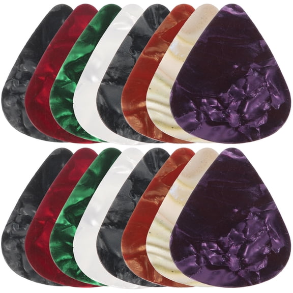 FOMIYES 30Pcs Electric Guitar Picks Bulk Pack Assorted Color Thicker Picks for Better Control