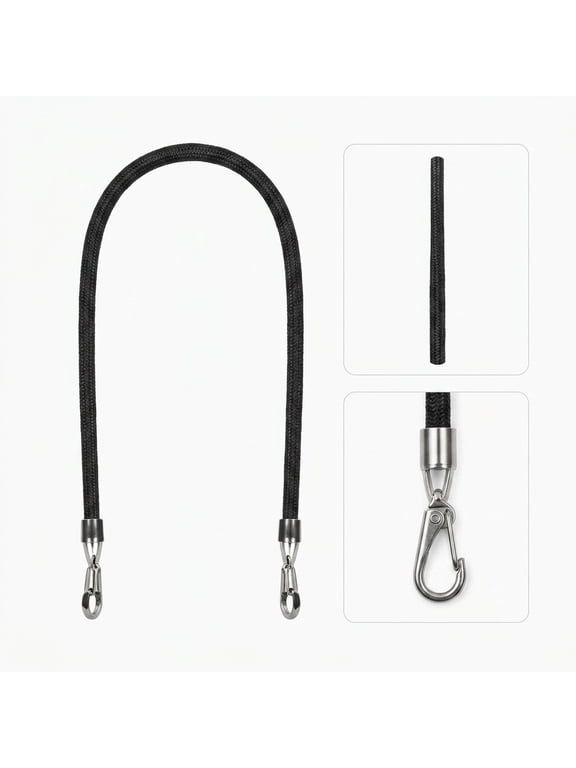 30Pcs Replacement Elastic Drawstring Cord in Black for Hoodies Hats and Crafts with Metal Ends