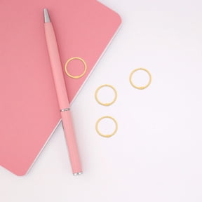 FOMIYES 30Pcs Metal Loose Leaf Rings for Office Notebook and Index Card Binding
