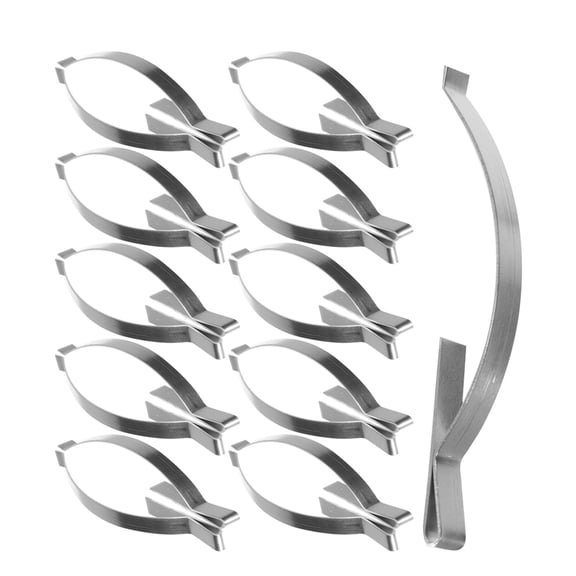 FOMIYES 30Pcs Universal Stainless Steel Window Screen Holding Clips Flat Corner Spring Clips for Window Frames