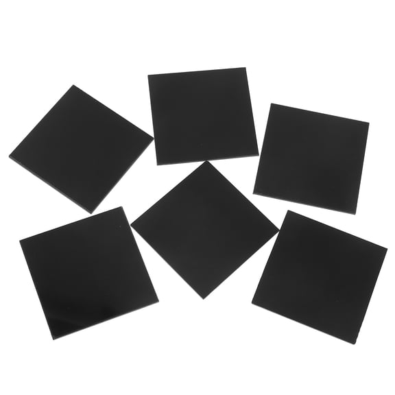 FOMIYES 30pcs Craft Blank Acrylic Board Black For Christmas Projects Hobbyists