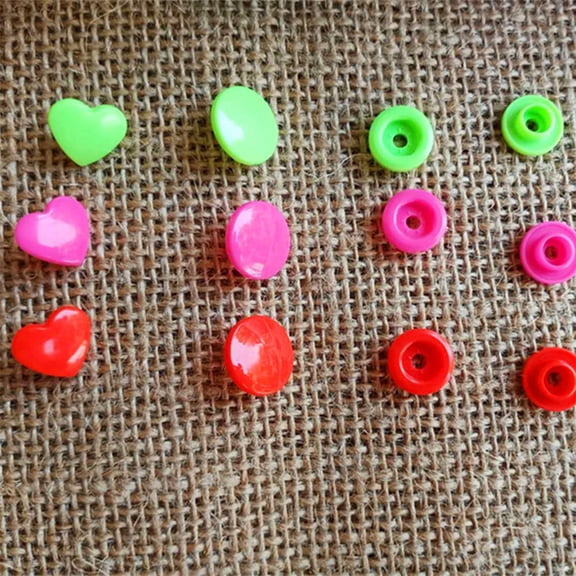 FOMIYES 360Sets Assorted Color Plastic Snap Fastener Kit for Clothes and Crafts