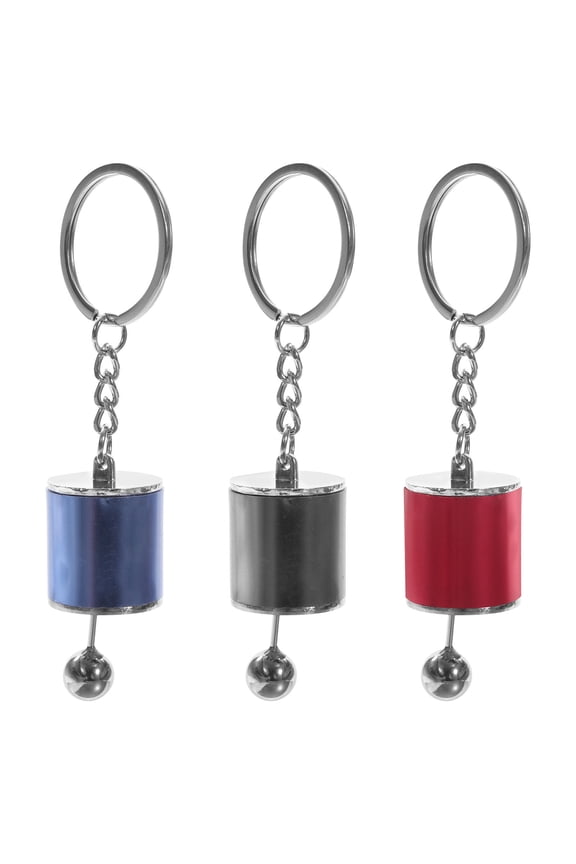 3-Pack Car Gear Shift Keychains Zinc Alloy Key Identifier for Everyday Use and Easy Key Organization