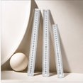 Versatile Ruler FOMIYES 3Pcs Plated Silver Metal Rulers Straight Ruler with Clear Scale ...
