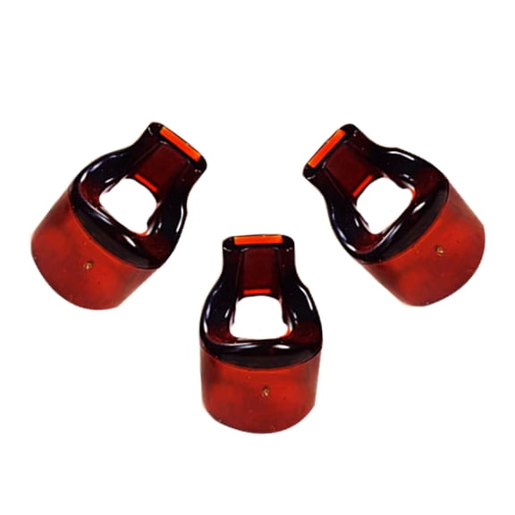 FOMIYES 3Pcs Flute Blow Aid Mouthpieces Brown Replacement Parts for Musical Instruments