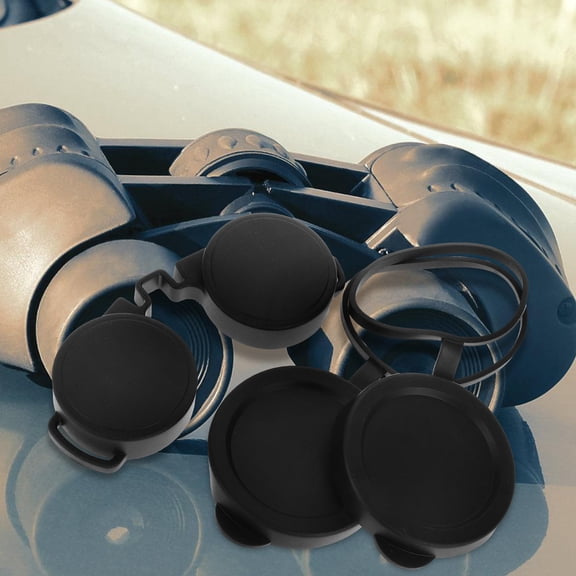 FOMIYES 3Pcs Waterproof Rubber Objective Lens Covers for Binoculars Outdoor Use