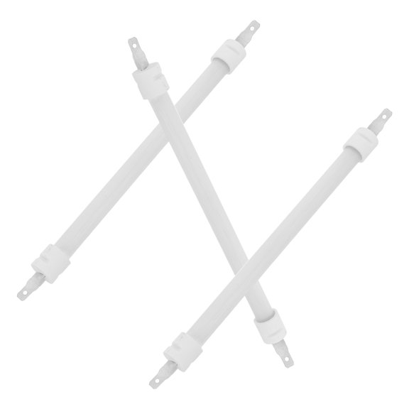 FOMIYES 3Pcs Quartz Tube Heating Element White Ceramic Rod for Electric Heater Replacement
