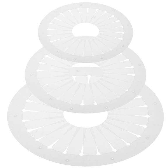 FOMIYES 3Pcs White Ribbon Bow Maker Tool for Craft with Pleated Rosette Template and Alignment Board