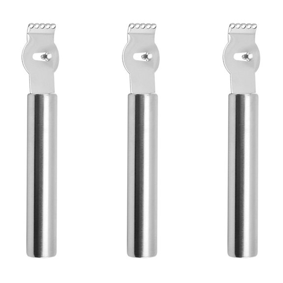 FOMIYES 3pcs Lemon Zester Tool Stainless Steel Lemon Zesting Kitchen Tools Home Cooking