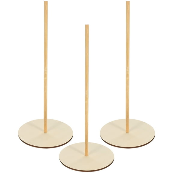 FOMIYES 3pcs Wooden Donuts Stand Birthday Party Doughnut Rack Sweet Cart Stand Donut Display Holder Donuts Bar Favors