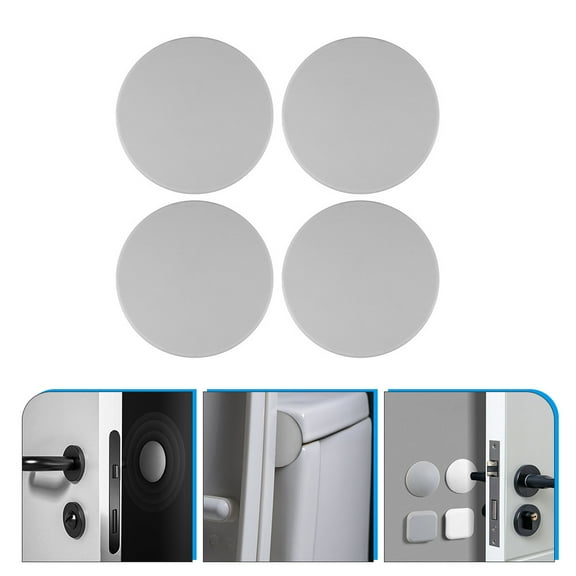 FOMIYES 4 Pcs Anti-collision Door Stopper Blocker Office Light Grey