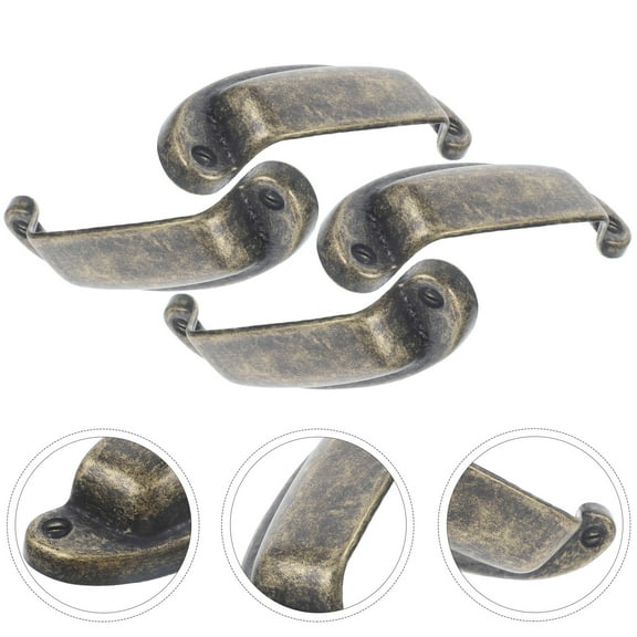 FOMIYES 4 Pcs Drawer Pulls Handle Kitchen Cabinet Handles Dresser Cup