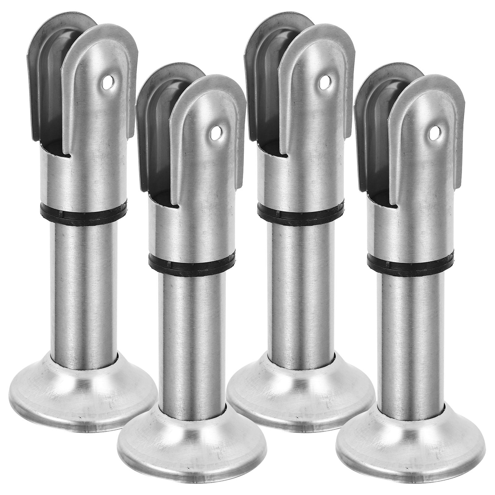 FOMIYES 4 Pcs Stainless Steel Partition Bracket Standing Privacy Silver ...