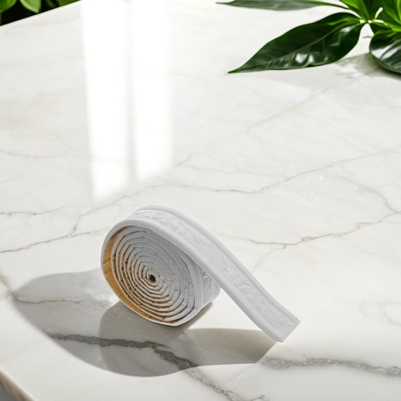 FOMIYES 4 Rolls of Peel and Stick Crown Molding White PVC for Home Renovation