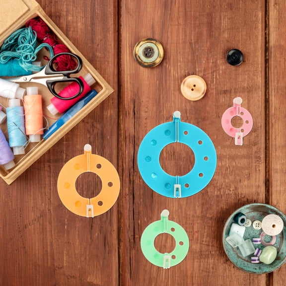 FOMIYES 1Set Plastic Pompom Maker Kit with Multiple Sizes for DIY Wool Craft Projects