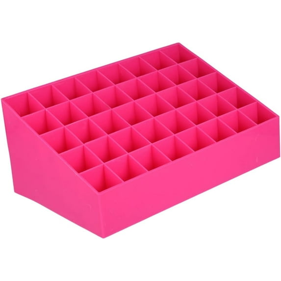 FOMIYES 40 Slots Lipstick Storage Box Creative Makeup Organizer Jewelry Holder for Lipstick Nail Polish and Makeup Brush Storage for Home Shop