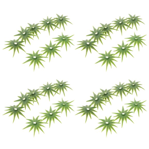 FOMIYES 40Pcs Green Artificial Flower Receptacles for Bouquet Making and Floral Garland Supplies
