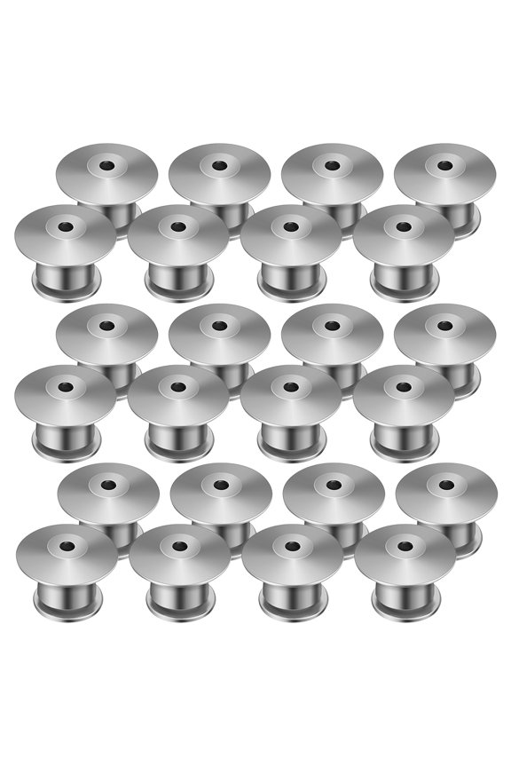 40Pcs Metal Pin Backings with Locking Buckle for Brooches and Lapel Pins