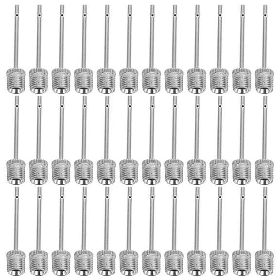 FOMIYES 40pcs Stainless Steel Inflation Needles Metal Pump Needle Set