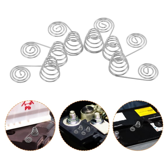 FOMIYES 40Pcs Silver Aaa Battery Terminal Spring Contacts Durable Battery Holder Contact Plates for DIY