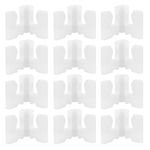 FOMIYES 40Pcs White Shoe Rack Pipe Fittings with High Strength Rack Support Brackets