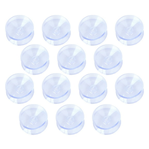 FOMIYES 48Pcs Transparent Glass Table Spacer Pads Durable PVC Clear Bumpers with Strong Grip