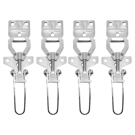 FOMIYES 4Pcs Beehive Pull Latch Silver Connector Clamp with Easy on and Off Installation