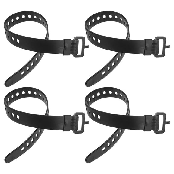 FOMIYES 4Pcs Black Adjustable Lashing Straps for Cargo Securing Reusable Wire Fasteners