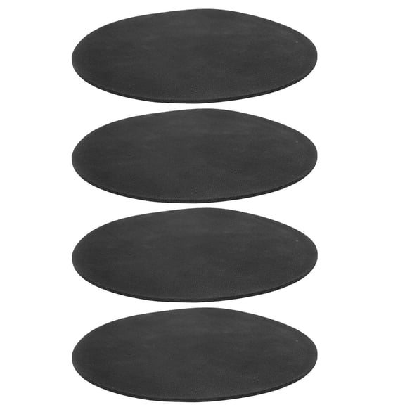 FOMIYES 4Pcs Black Mouse Pad for Pc Gaming Diy and Sublimation Printing 7.9x7.9x0.1in