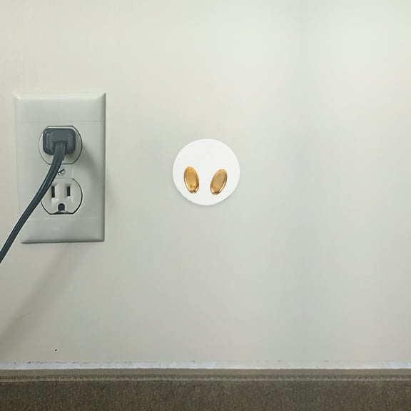 FOMIYES 4Pcs Clear Cable Clips Appliance Cord Holder Wall Mounting Power Plug Socket Hanger