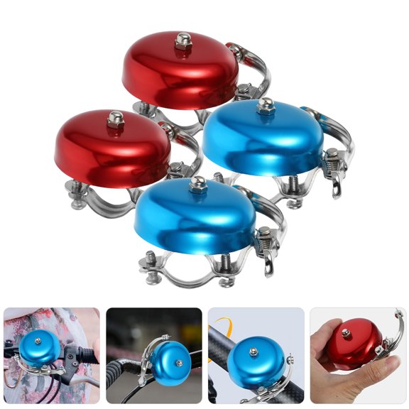 FOMIYES 4Pcs Convenient Bike Bell with Retro Design and High Strength Spring for Mountain and Road Bikes