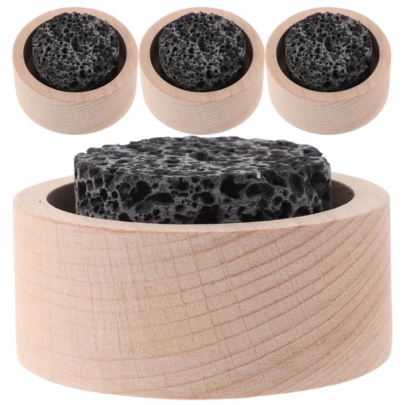 FOMIYES 4Pcs Decorative Passive Diffuser Stones Natural Lava Rock for Essential Oils