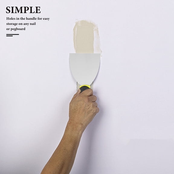 FOMIYES 4Pcs Multi Size Drywall Taping Knives Set with Durable Stainless Steel Blades