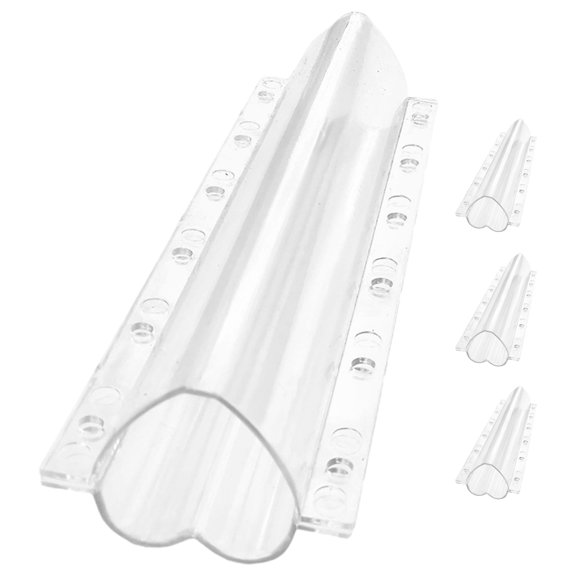 FOMIYES 4Pcs Durable Reusable Fruit and Vegetable Mold in Transparent Heart Shape for Planting